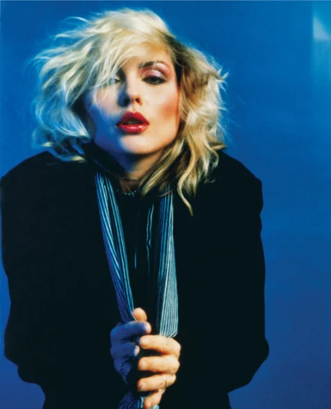 Debbie Harry, Blondie — New York studio portrait, photographed by Mick Rock
