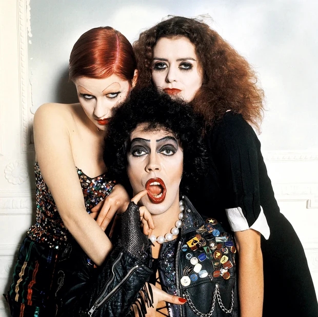 The Rocky Horror Picture Show, Tim Curry, Patricia Quinn and Nell Campbell, photographed by Mick Rock